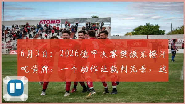 6月3日：2026德甲决赛樊振东擦汗吃黄牌，一个动作让裁判无奈，这才是顶级运动员的高情商_比赛_规则_方式